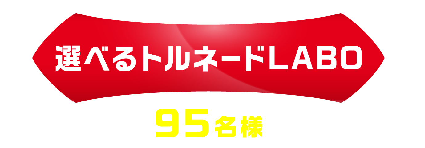 「選べるトルネードLABO」賞　95名様